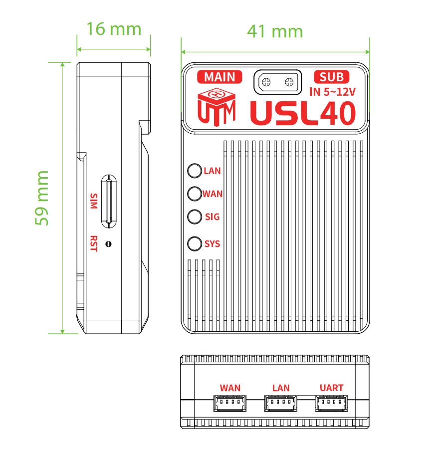 USL40尺寸图
