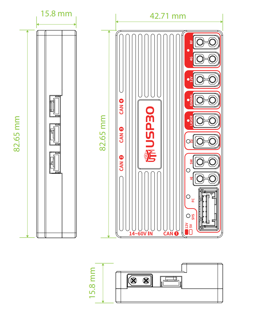 USP30尺寸图