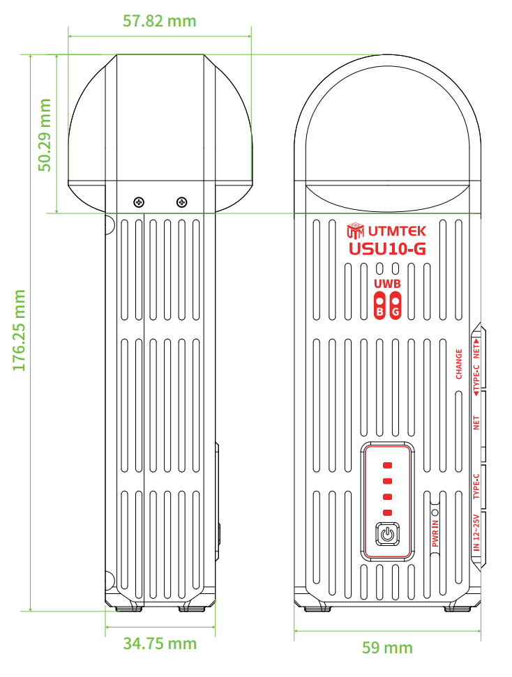 USU10-G中继器尺寸图
